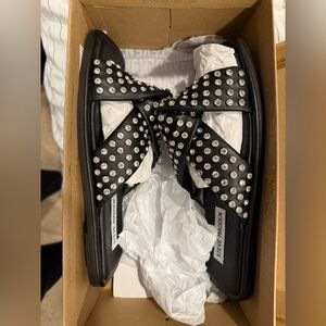 Steve madden studded flat sandals